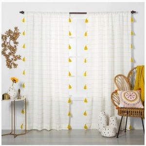 Opal house tassel light filtering curtains